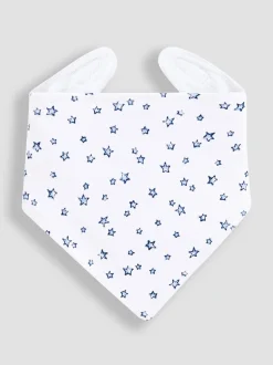 Babyblauw - JoJo Maman Bébé - 3 Katoenen babyslabbetjes