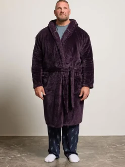 BadRhino Big & Tall Textured Hooded Robe
