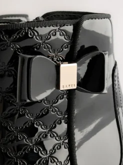 Baker by Ted Baker - Zwarte lakleren Chelsea-laarzen voor meisjes