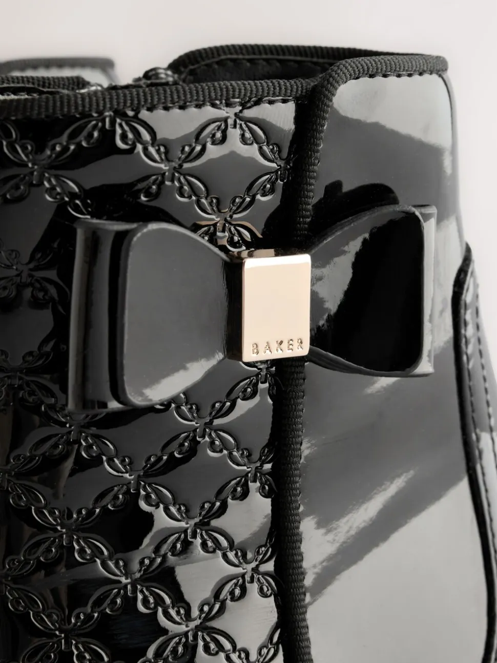 Baker by Ted Baker - Zwarte lakleren Chelsea-laarzen voor meisjes