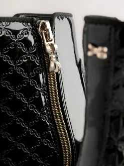 Baker by Ted Baker - Zwarte lakleren Chelsea-laarzen voor meisjes