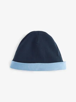 Baker By Ted Baker blauw 100% katoenen rompertje en omkeerbare hoed