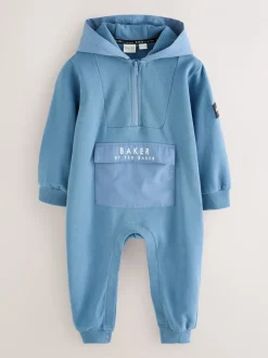 Baker by Ted Baker Blue Hooded Romper
