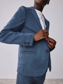 Baker by Ted Baker Blue Jersey Suit Jacket