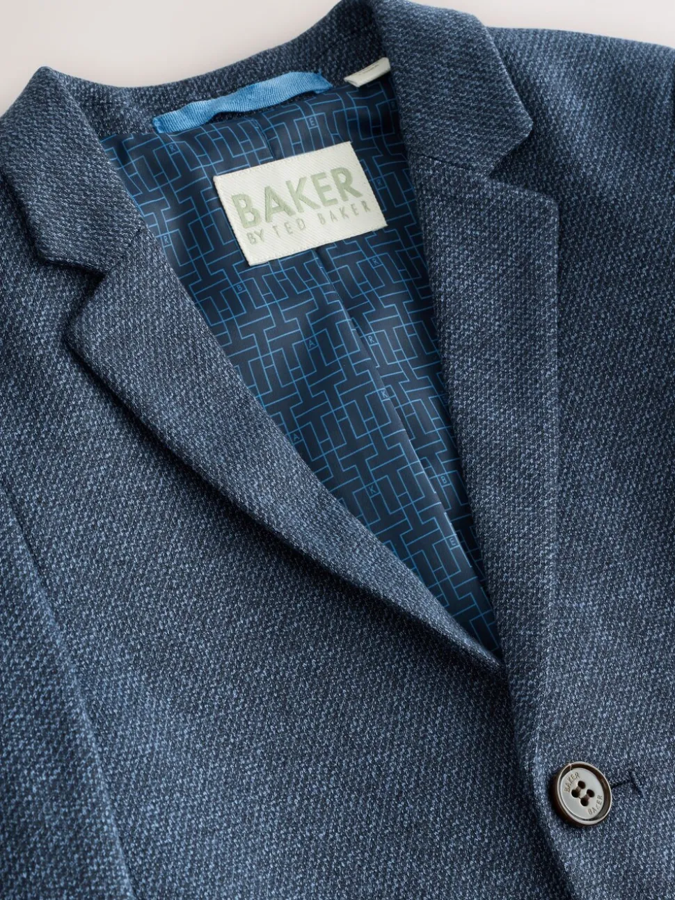 Baker by Ted Baker Blue Jersey Suit Jacket
