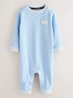 Baker by Ted Baker Blue Sleepsuits and Reversible Hat Set