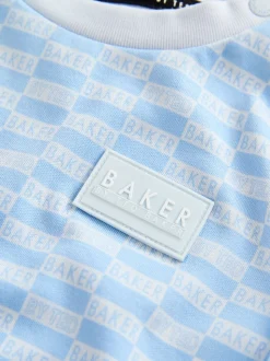 Baker by Ted Baker Blue Sleepsuits and Reversible Hat Set