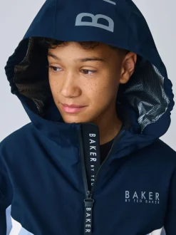 Baker by Ted Baker Blue Waterproof Padded Ski Coat