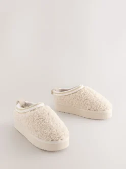 Baker by Ted Baker Crème Borg Cosy Borg Muiltjes Pantoffels