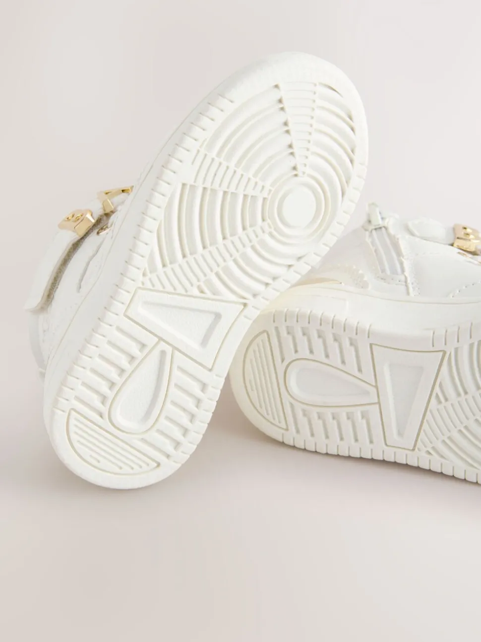Baker by Ted Baker Girls White Charm Hi-Top Trainers