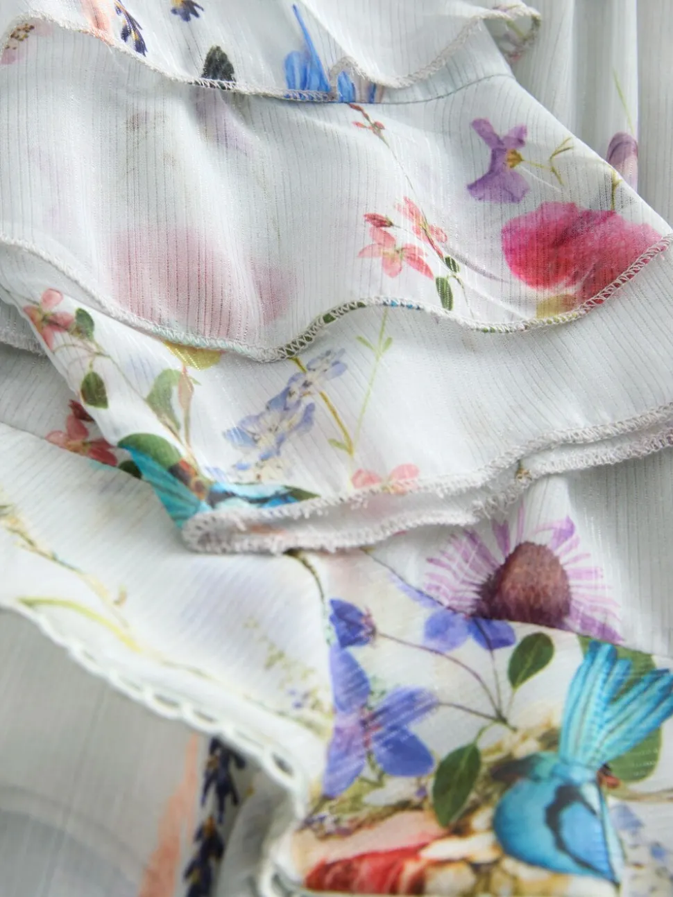 Baker by Ted Baker Mint Green All Over Printed Chiffon Blouse