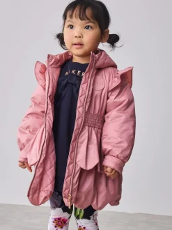 Baker by Ted Baker roze regenbestendige lichtgewicht regenjas met geschulpte rand