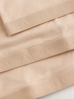 Beige - Set van 3 crop tops met diepe ronde hals (5 - 16 jr)