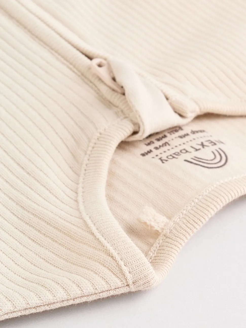 Beige - Verpakking van 3 babypyjama's met tweewegrits (0-2jr)