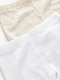 Beigebruin/wit - Thermische leggings (2-16jaar)