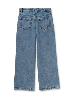 Benetton Blue Emebellished Straight Fit Jeans