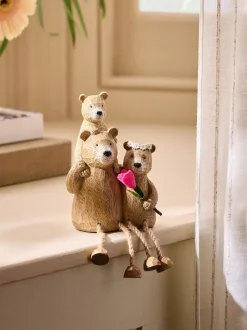 Bertie Bear Dangly Legs Family Ornament