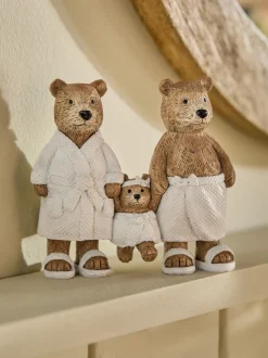 Bertie Bear Family Bathroom Ornament
