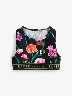 Bessenrood/zwart - Baker by Ted Baker set van 3 crop tops