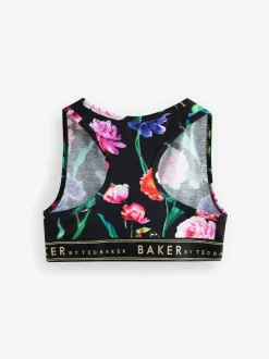 Bessenrood/zwart - Baker by Ted Baker set van 3 crop tops