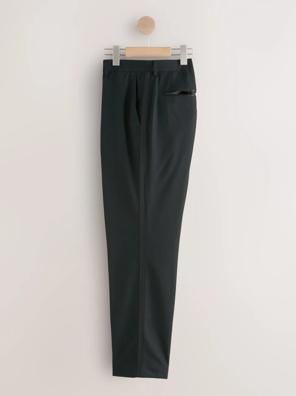 Biesdetail - Normale Pasvorm - Pantalon in smokingstijl