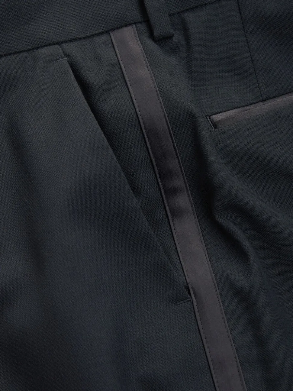 Biesdetail - Normale Pasvorm - Pantalon in smokingstijl