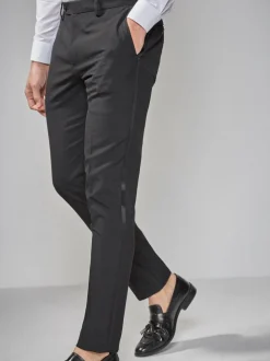 Biesdetail - Strakke Pasvorm - Pantalon in smokingstijl