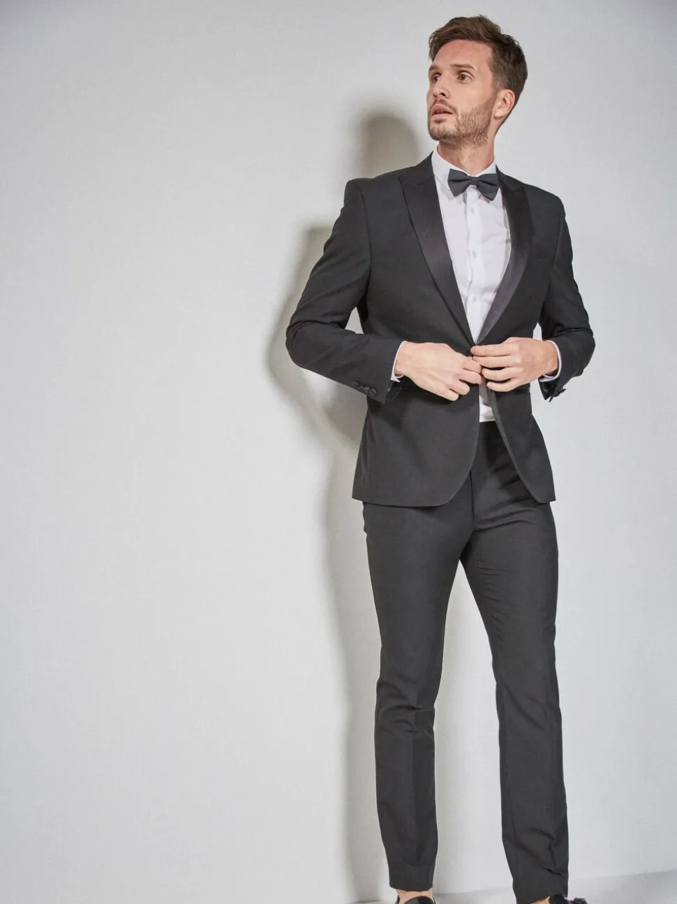 Biesdetail - Strakke Pasvorm - Pantalon in smokingstijl