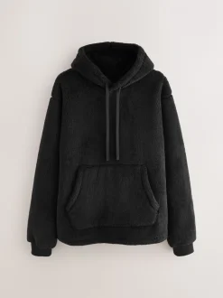 Black Chamonix Pattern - Pullover hoodie van borg