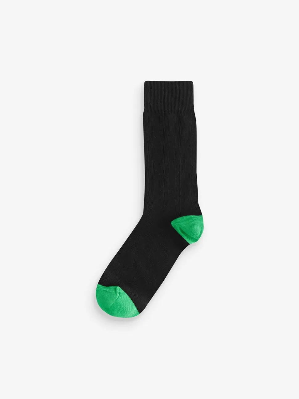 Black Heel Toe - Verpakking van 7 - Herensokken met hoog katoengehalte