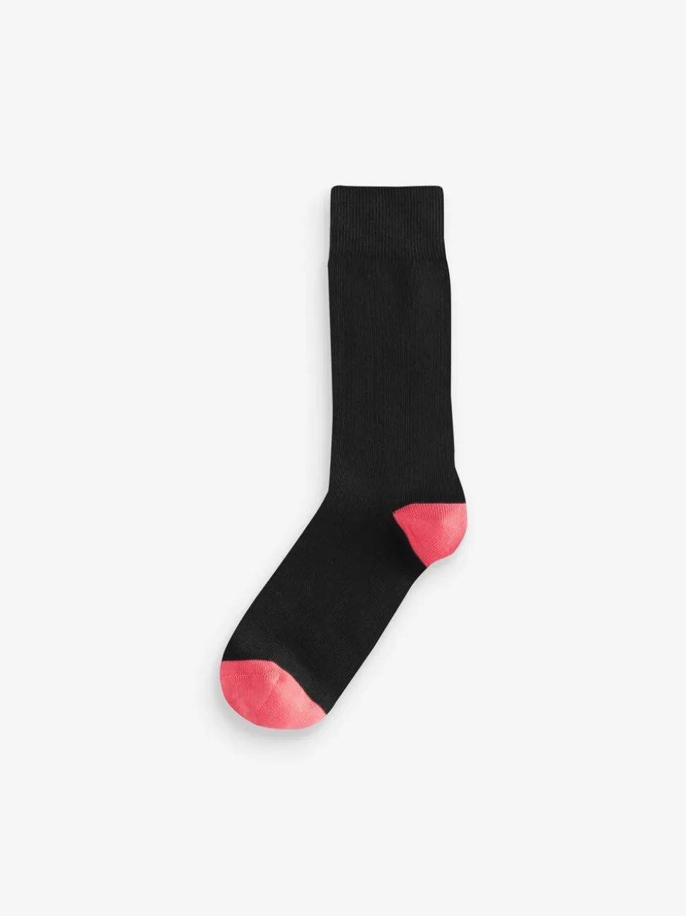 Black Heel Toe - Verpakking van 7 - Herensokken met hoog katoengehalte