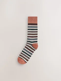 Black Striped - Verpakking van 7 - Herensokken met hoog katoengehalte