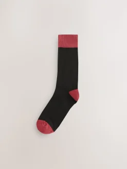 Black Striped - Verpakking van 7 - Herensokken met hoog katoengehalte