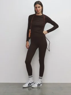 Black/Chocolate Brown/Khaki - The Set 3 Pack Active Ribbed Legging