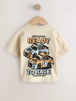 Black/Grey Race Car - Short Sleeve Graphic T-Shirts 3 Pack (3mths-7yrs)