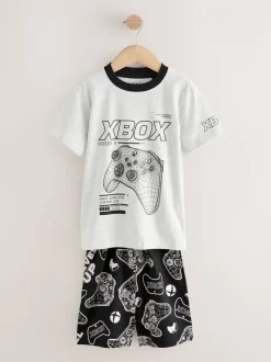 Black/Grey Xbox - License Short Pyjamas 2 Pack (5-16yrs)