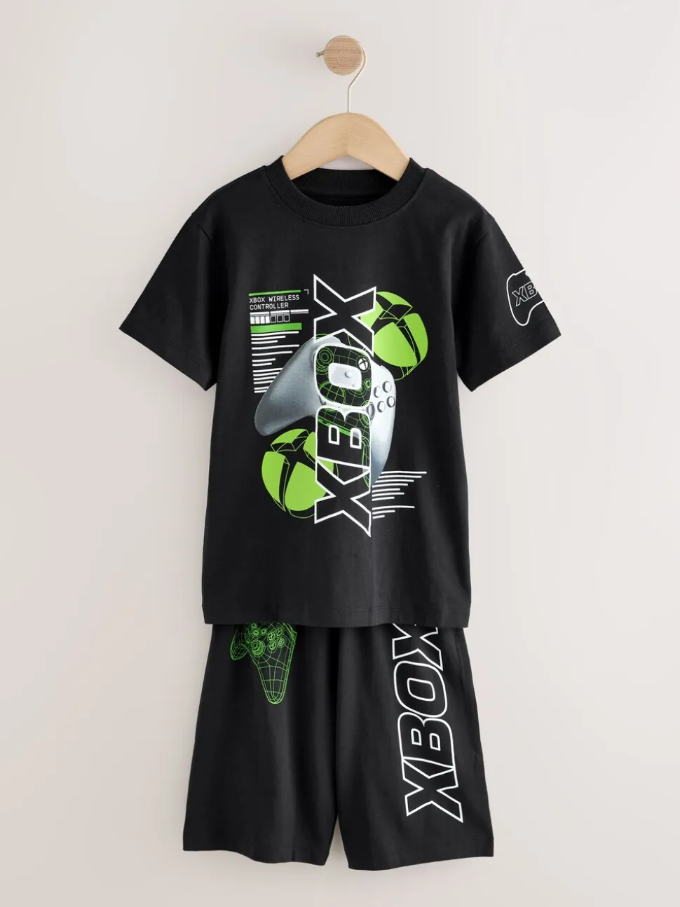 Black/Grey Xbox - License Short Pyjamas 2 Pack (5-16yrs)