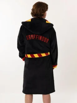 Black/Red Gryffindor - Vanilla Underground Harry Potter Hooded Bathrobe Dressing Gown