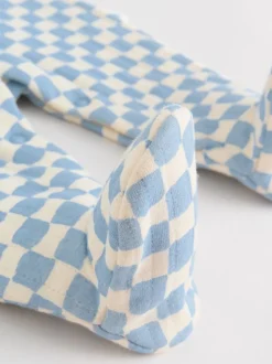 Blauw - 2 Doorgestikte babypyjama's