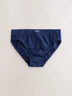 Blauw - 100% katoenen slip verpakking van 7 (1,5 - 16 jr)