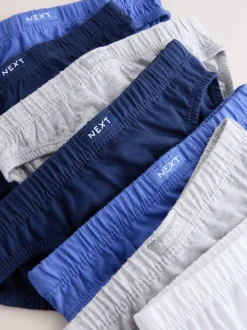 Blauw - 100% katoenen slip verpakking van 7 (1,5 - 16 jr)