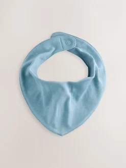 Blauw - 5 Kwijlslabbetjes voor baby's