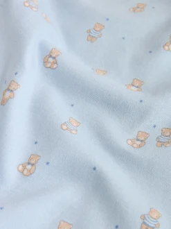 Blauw - 5 Pack Baby Bear Bodysuits