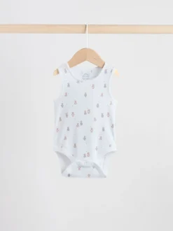 Blauw - 5 Pack Baby Bear Bodysuits