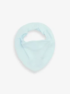 Blauw - 5 Pack Dribble Baby 100% Cotton Bibs