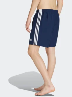 Blauw - adidas Adicolor 3-Strepen 8-Inch Zwembroek
