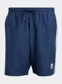 Blauw - adidas Adicolor 3-Strepen 8-Inch Zwembroek