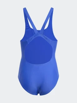 Blauw - adidas Badpak met V-rug voor kinderen