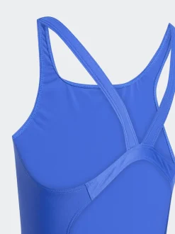 Blauw - adidas Badpak met V-rug voor kinderen