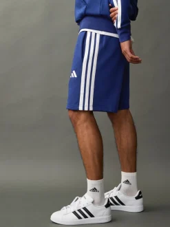Blauw - adidas Essential 3-Stripes French Terry Shorts